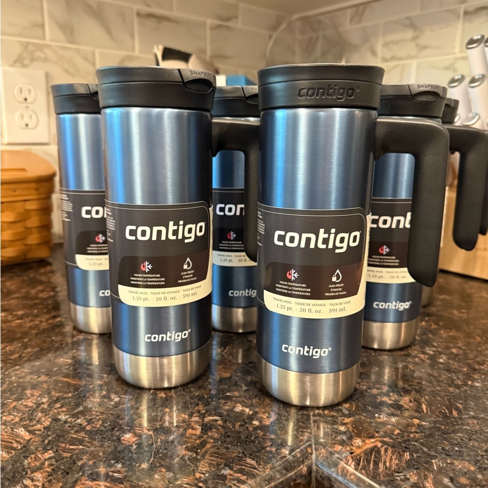 Contigo Blue and Black Travel Mug $13 each discount if you purchase more than 1